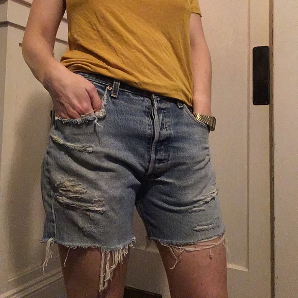 Levi's Pants - Vintage Levi’s 501 distressed cutoff shorts